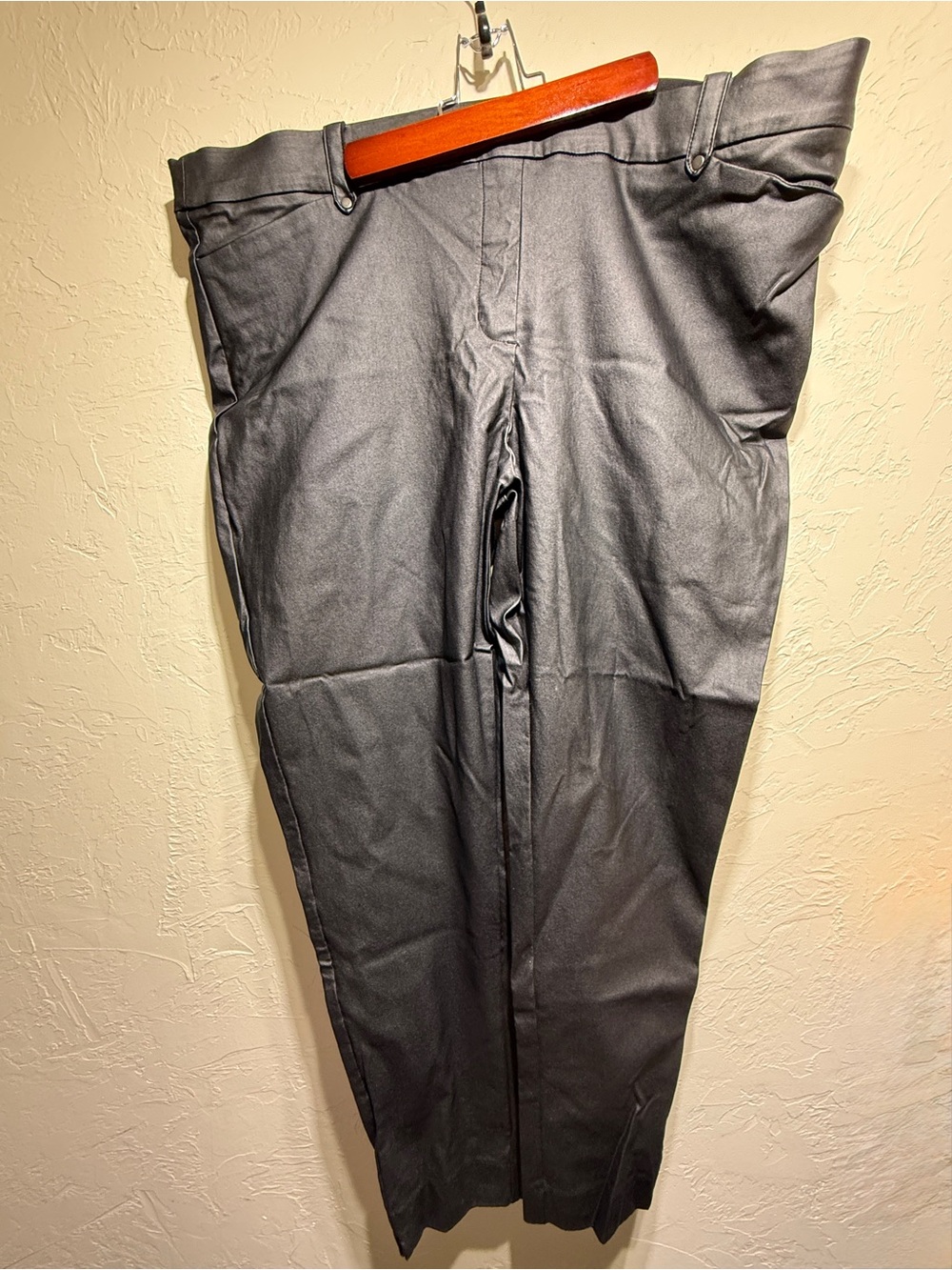 Maurice’s Black High Sheen Dress Pants Size 24.